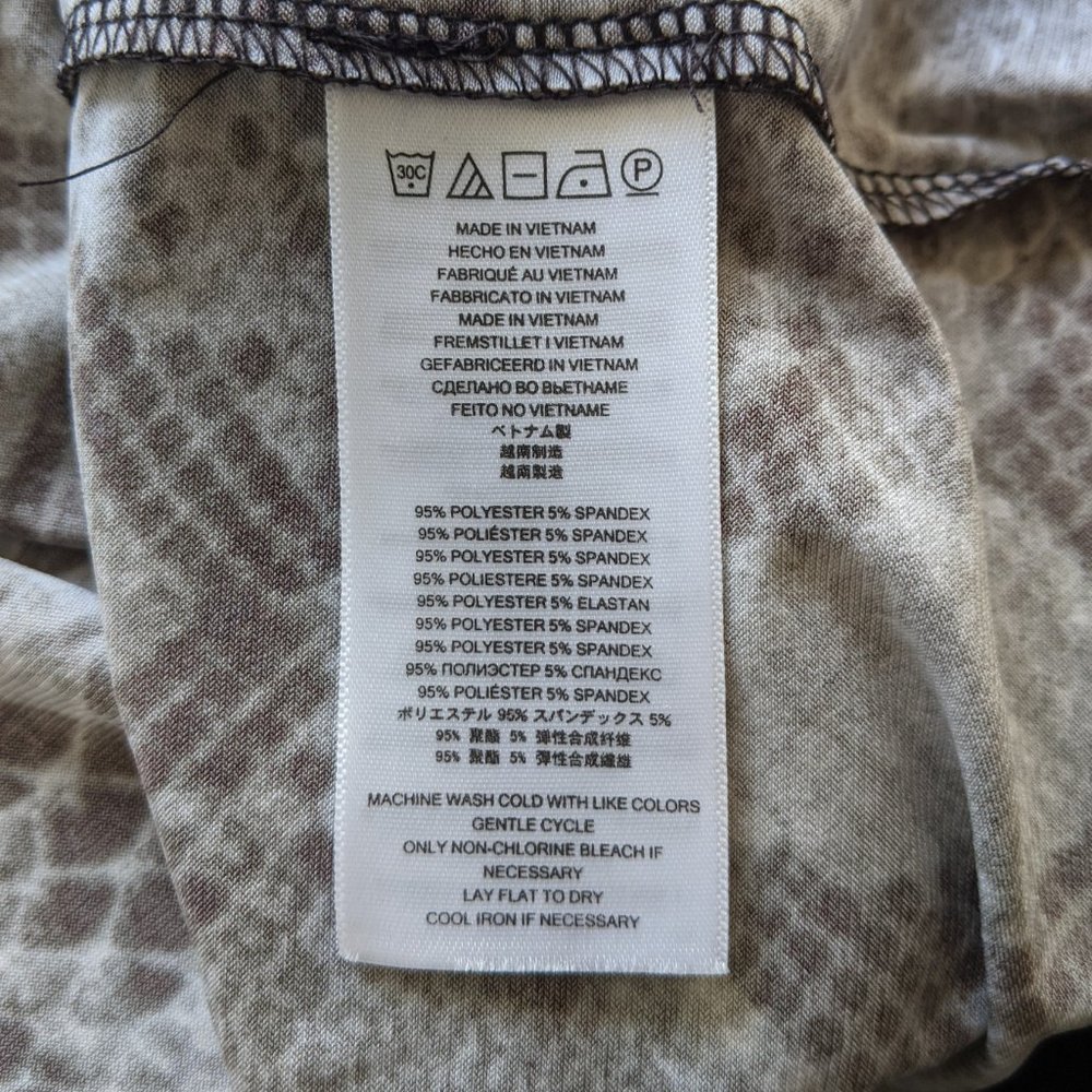 SOLD Michael Kors Brown Snake Print Wrap Dress L - Picture 14 of 16
